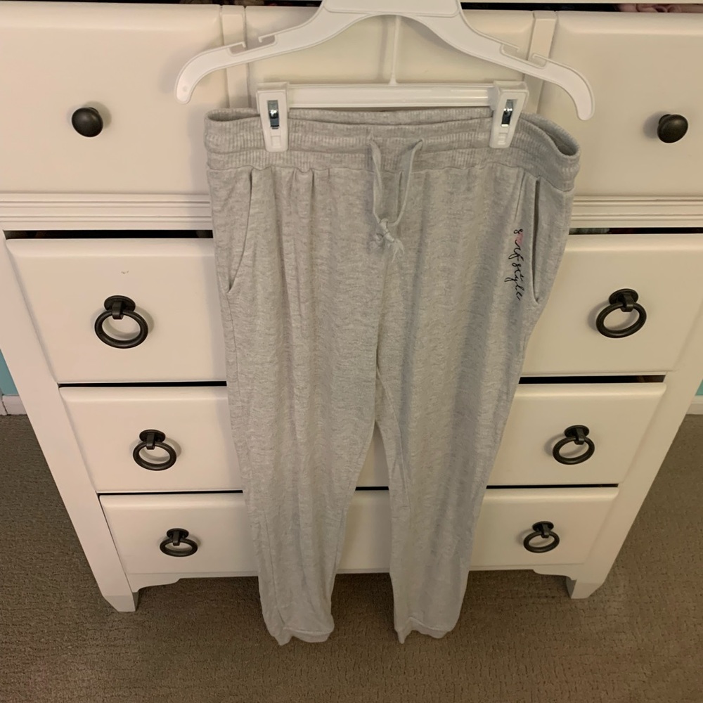 Size large gray sweatpants!